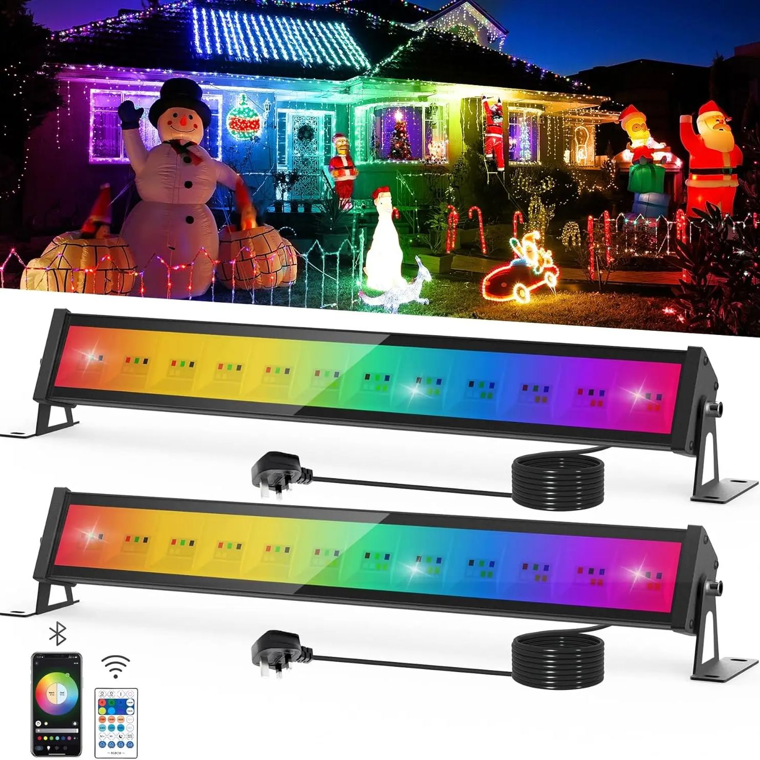 Smart Garden Uk - 50 Вт RGB светодиодный прожектор с