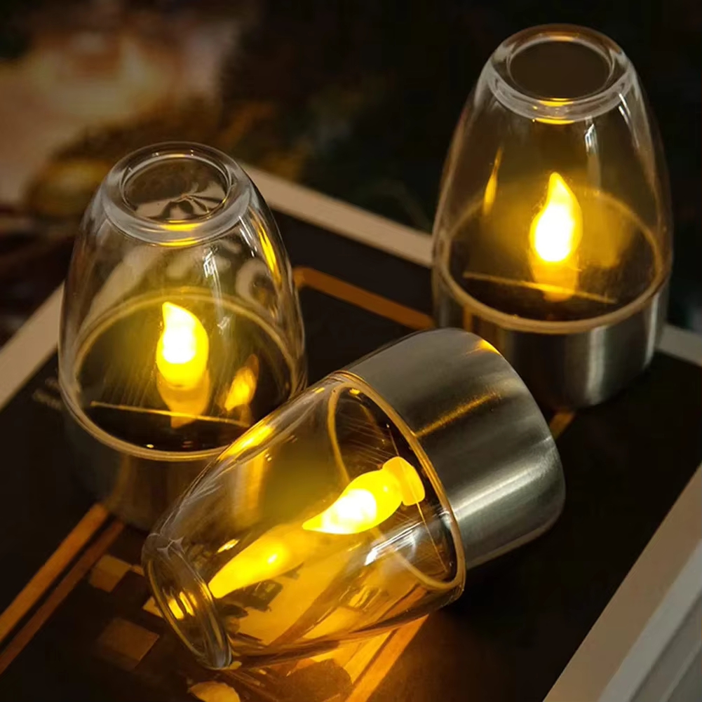 Smart Garden Light Camera - Светодиодные солнечные свечи из нержавеющей стали,