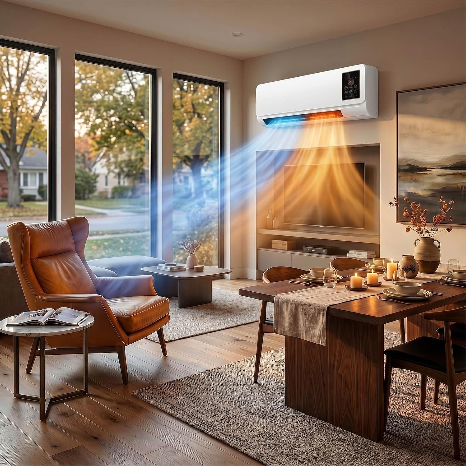 Smart Led Garden - Настенный кондиционер-вентилятор и обогреватель, умный бесканальный