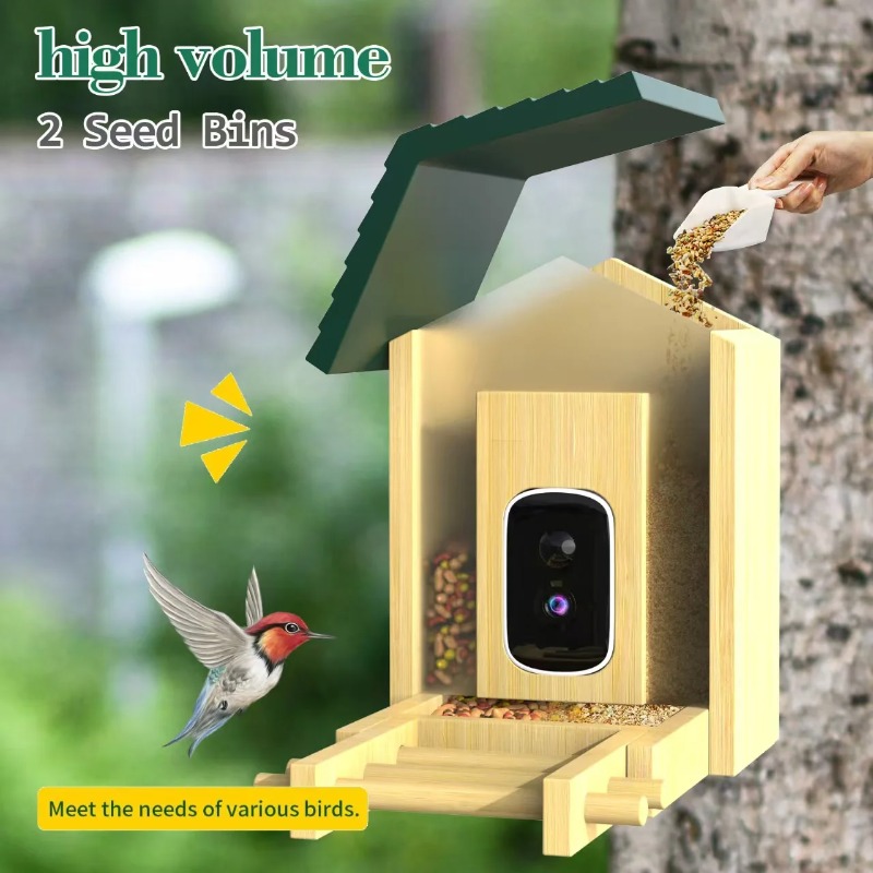 Камера-кормушка для птиц с ИИ  – обзор и цена Smart Bird Feeder Camera
