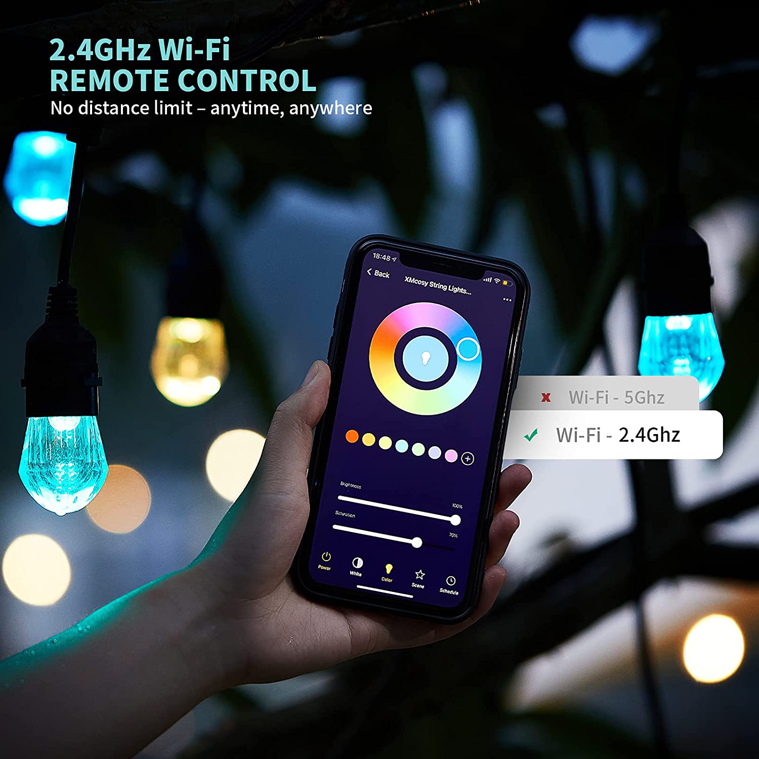 Светодиодная гирлянда с RGB-по – обзор и цена Smart Led Garden